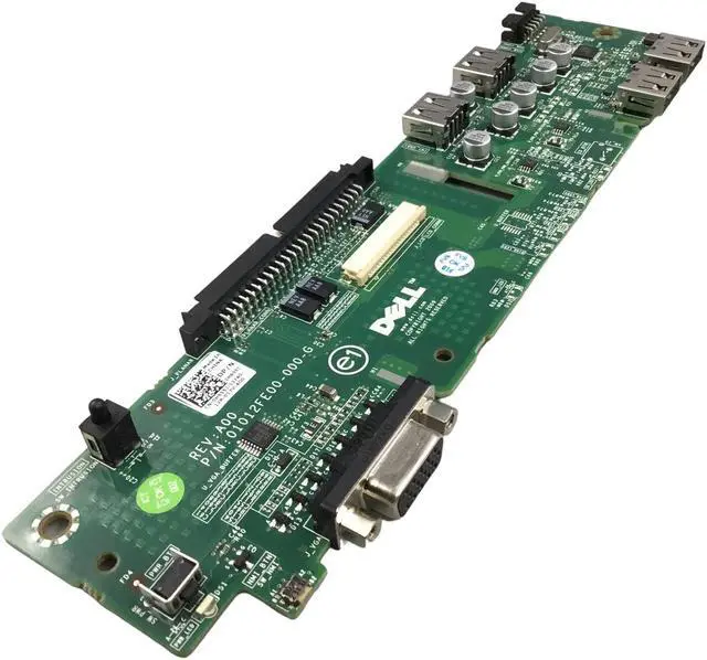 Alt view image 5 of 5 - Dell PowerEdge R510 Front USB VGA LCD Panel Board 0H655J