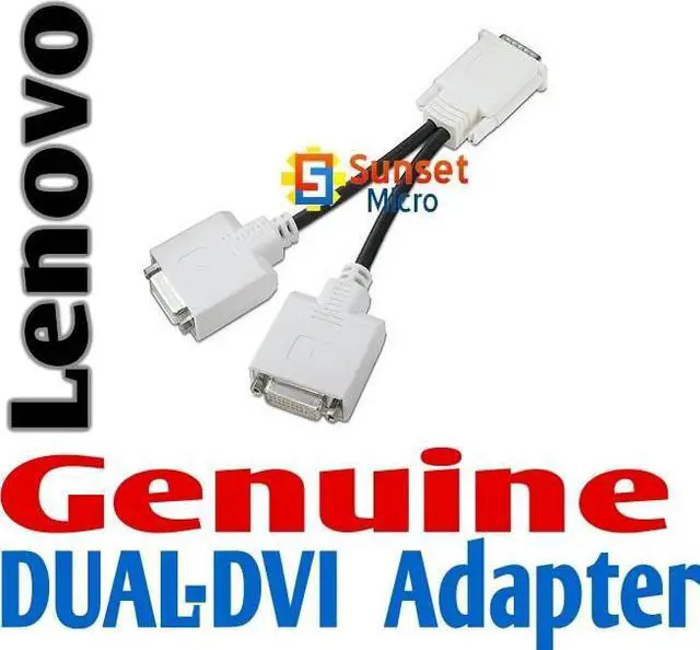 Main image of LENOVO DMS59 TO DUAL-DVI MONITOR ADAPTER CABLE 41X6398 41X6399