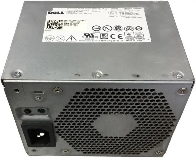 Alt view image 3 of 4 - Dell F255E-01 60Hz 240V 255W Power Supply 0CY826