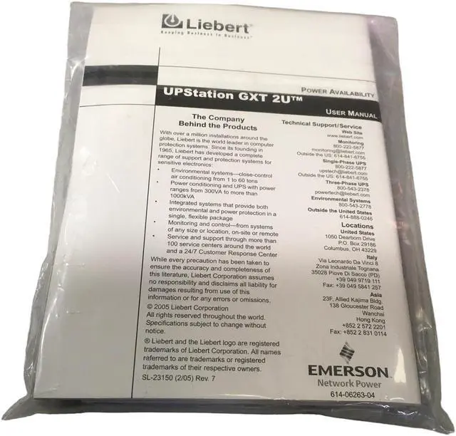 Alt view image 2 of 3 - LIEBERT Keeping Business in Business M3LS9P9S Interface Cable, NEW!