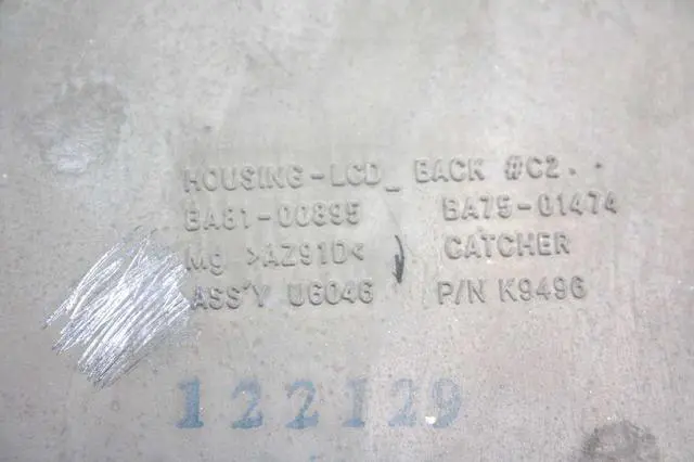 Alt view image 2 of 3 - Dell Latitude D410 CCFL K9496 12.1" Laptop LCD Lid Cover K9496 0K9496