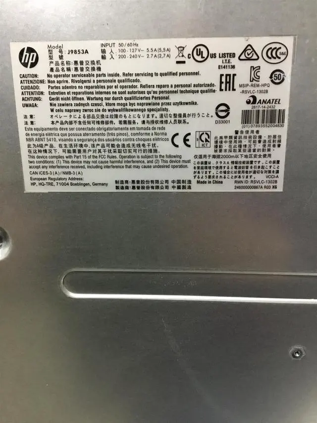 Alt view image 5 of 6 - HP J9853A 2530-48G POE+ -2SFP+ 48 Port Gigabit PoE 2 SFP 10G Network Switch,"Little bit damaged"