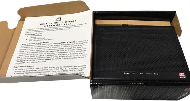 Alt view image 5 of 7 - ZOOM CABLE MODEM 343 Mbps DOCSIS 3.0 MODEL 5341