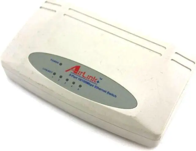 Main image of Airlink ASW105 Network Switch Router 5-Port 10/100 W/O AC Adapter