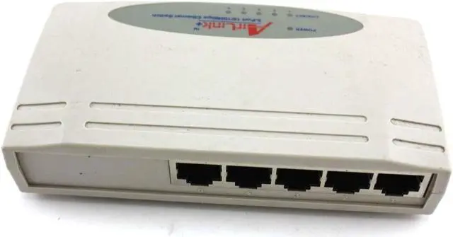 Alt view image 3 of 3 - Airlink ASW105 Network Switch Router 5-Port 10/100 W/O AC Adapter