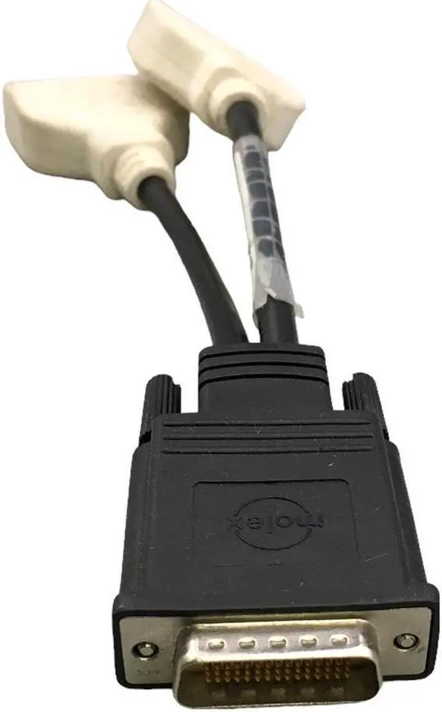 Alt view image 2 of 6 - Dell Molex DMS-59 to Dual DVI Y Splitter Connector Cable 0H9361 0J9256 (68573-0004)