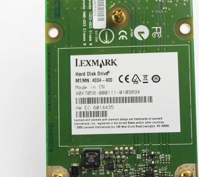 Alt view image 4 of 4 - Lexmark Printer 4034-400 HDD Hard Drive Mounting Connector Board 27X0036