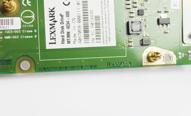 Alt view image 3 of 4 - Lexmark Printer 4034-400 HDD Hard Drive Mounting Connector Board 27X0036