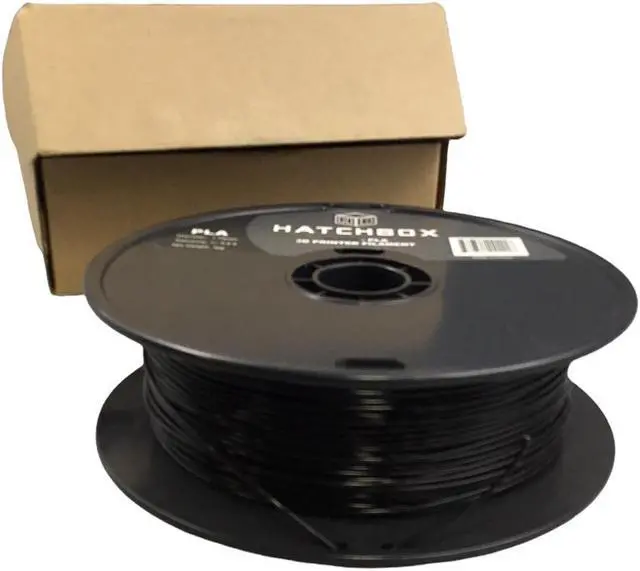 Alt view image 4 of 4 - HATCHBOX PLA 1.75 mm 3D Printer Filament, 1KG Spool True Black 3DPLA1KG175BLK