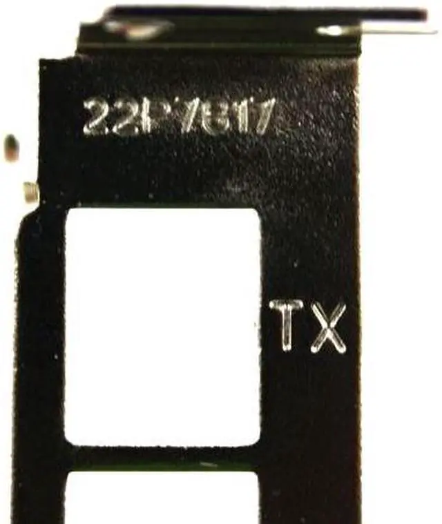 Alt view image 2 of 6 - IBM Netfinity Low Profile PCI-X Dual Ethernet Port LED Bracket 22P7817
