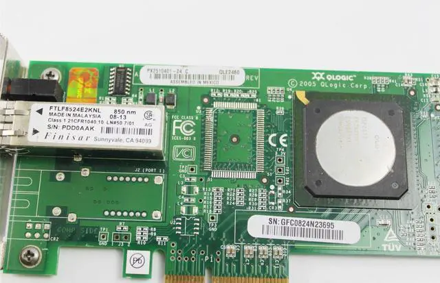 Alt view image 2 of 5 - IBM X-Series x3850 x3690 Server QLogic QLE2460 Low Profile PCI Fiber Channel Network Adapter Card 4GB 39R6526 39R6592