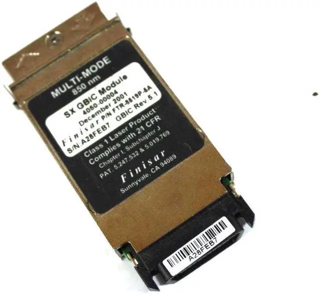 Alt view image 2 of 3 - Finisar Multi-Mode SX GBIC Server Transceiver Module 1Gb 4050-00004 FTR-8519P-A5