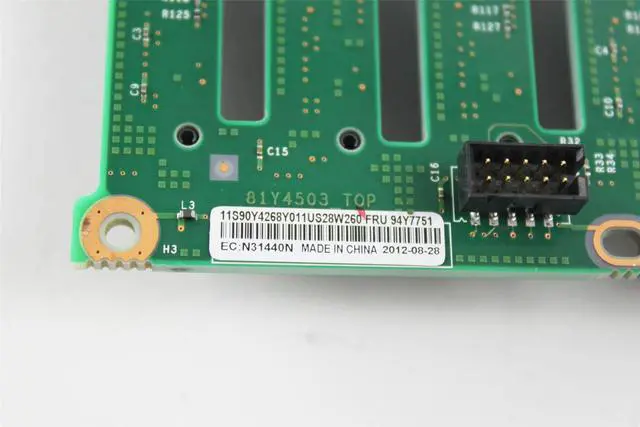 Alt view image 4 of 4 - IBM X3650 M4 Server 8-Port 2.5" SAS/SATA HDD RAID Hard Drive Backplane Board 94Y7751 90Y4268 81Y4503