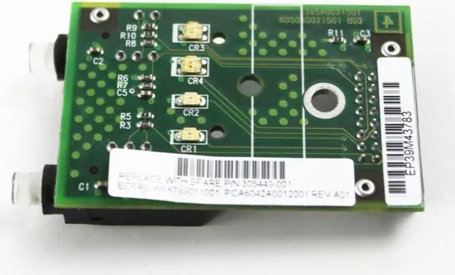 Alt view image 3 of 6 - HP Compaq ProLiant DL360 G3 Server LED Power Switch Board 305449-001 395A0021501