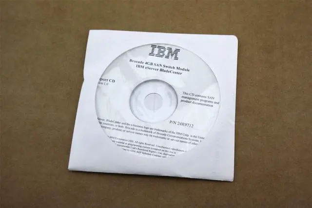 Alt view image 2 of 3 - IBM eServer BladeCenter Server Brocade 4GB SAN Switch Module Software Disc 24R9712