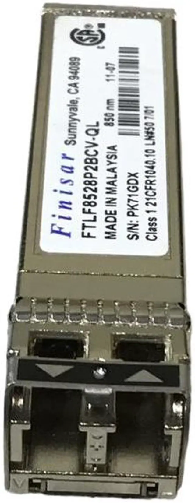 Alt view image 3 of 4 - Lot of 3 Finisar QLE2562 Server Optical Transceiver Module 8GB Fibre Channel SFP+ 150m FTLF8528P2BCV-QL