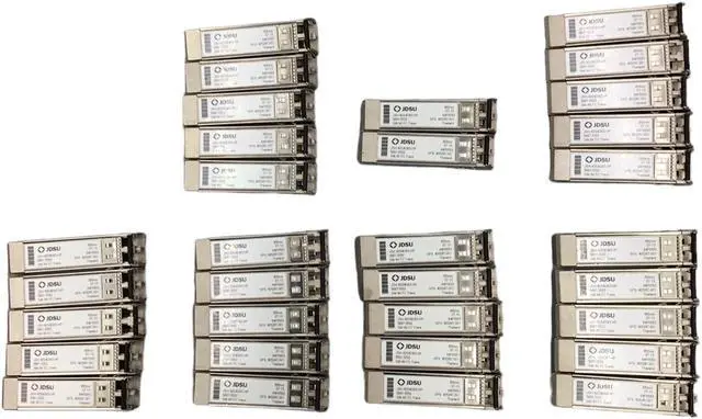 Main image of Lot of 32 JDSU JSH-42S4DB3-HP 5697-5552 SW 4X FC TRANS 850NM 64P0553 405287-001