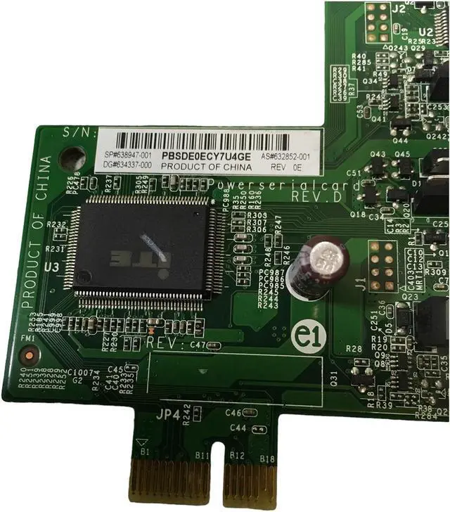 Alt view image 3 of 4 - HP 638947-001 2 port Serial card 632852-001 640267-001 634337-001