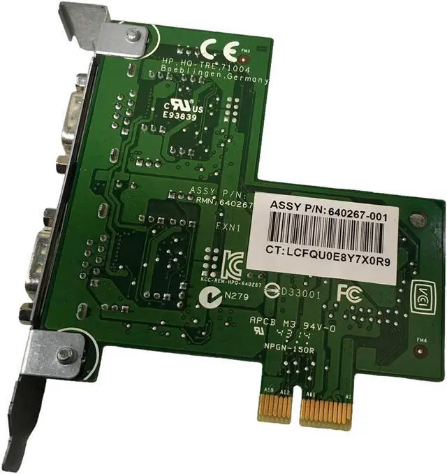 Alt view image 2 of 4 - HP 638947-001 2 port Serial card 632852-001 640267-001 634337-001