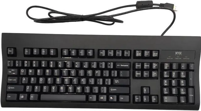 Alt view image 2 of 7 - NEW Genuine WYSE Keyboard Black USB PS2 Port, 104K P/N 901716-06L