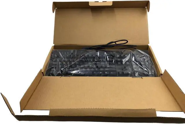 Main image of NEW Genuine WYSE Keyboard Black USB PS2 Port, 104K P/N 901716-06L