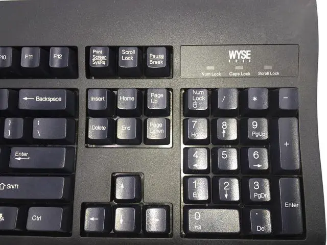 Alt view image 4 of 7 - NEW Genuine WYSE Keyboard Black USB PS2 Port, 104K P/N 901716-06L