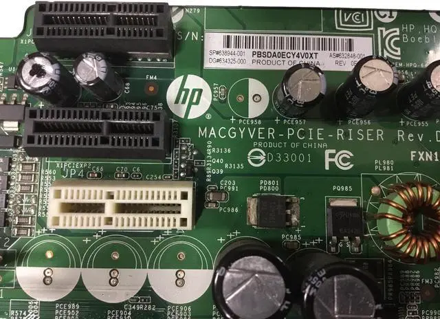 Alt view image 5 of 5 - HP 638944-001 PCIE 24VDC MACGYVER-PCIE-RISER 634325-000 632848-001 RISER CARD