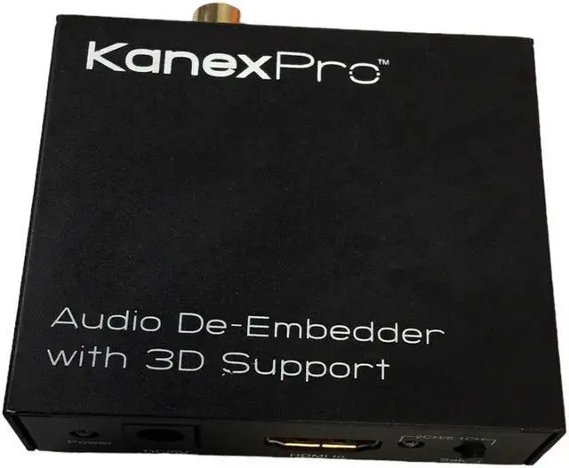Alt view image 2 of 4 - KanexPro HAECOAX Audio De-Embedder with 3D Support HDMI in HDMI out