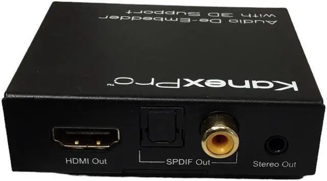 Alt view image 3 of 4 - KanexPro HAECOAX Audio De-Embedder with 3D Support HDMI in HDMI out
