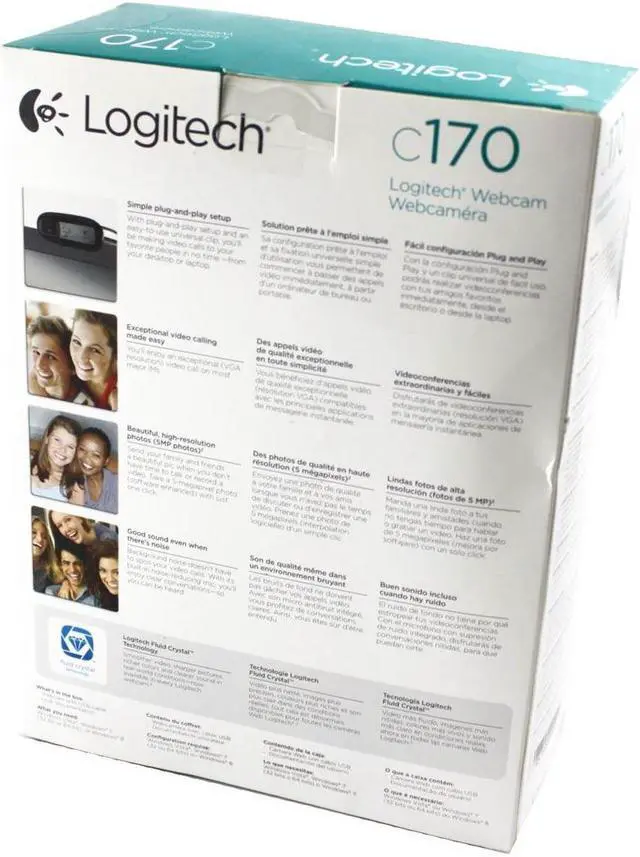 Alt view image 4 of 4 - NEW Logitech C170 USB WebCam V-U0026 860-000379
