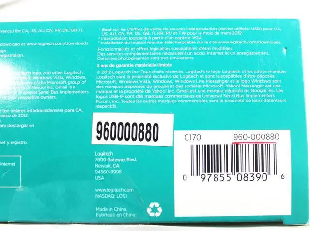 Alt view image 3 of 4 - NEW Logitech C170 USB WebCam V-U0026 860-000379