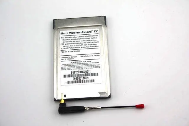 Alt view image 2 of 3 - Verizon Sierra Wireless AirCard 555 Wireless Network Card CDMA 1xRTT W/ Antenna Card Only 1200277