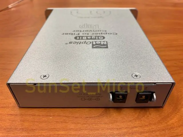 Alt view image 2 of 5 - Net Optics GigaBit Copper to Fiber Converter Tap TX/SX CVT-GCU/SX With 2 AC/Adapters