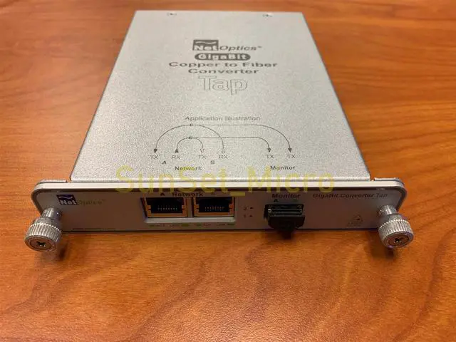 Alt view image 5 of 5 - Net Optics GigaBit Copper to Fiber Converter Tap TX/SX CVT-GCU/SX With 2 AC/Adapters