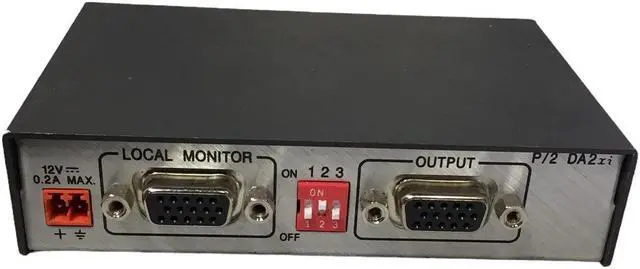 Alt view image 7 of 7 - Extron VERSA TooLs P/2 DA2xi VGA Distribution Amplifier w/Adapter