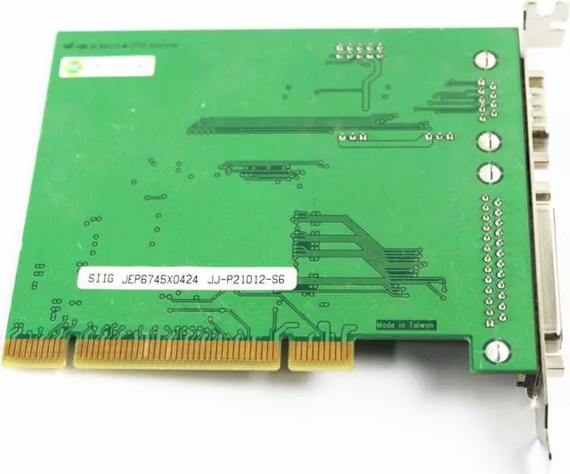 Alt view image 2 of 3 - SIIG CyberPro v6.0 P062-01G3X High Profile Serial & Parallel Port PCI Adapter Card JJ-P21012-S6