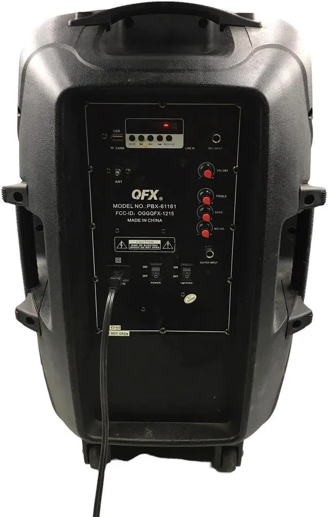 Alt view image 5 of 5 - QFX PBX-61161 Portable Party Speaker