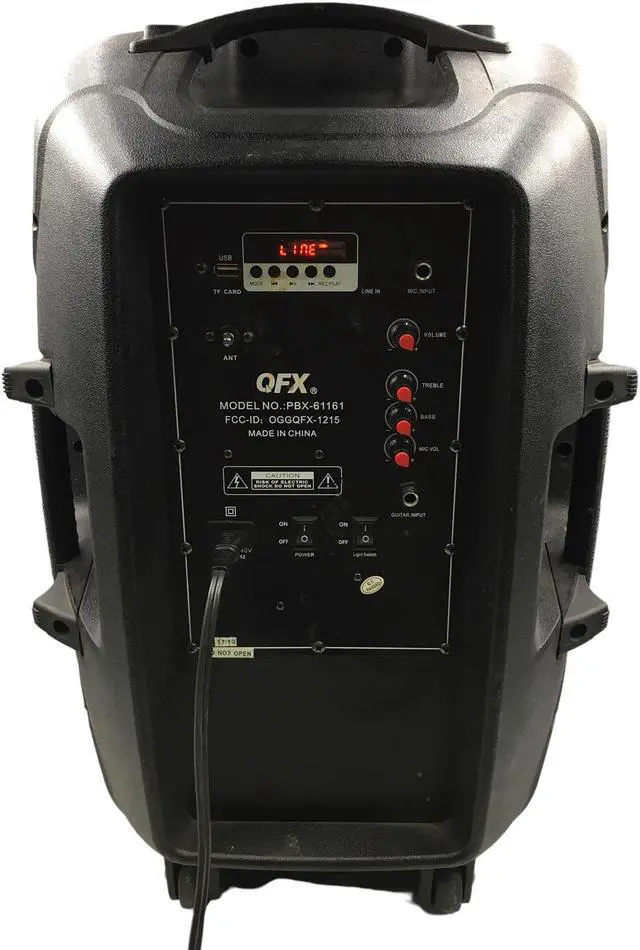 Alt view image 4 of 5 - QFX PBX-61161 Portable Party Speaker