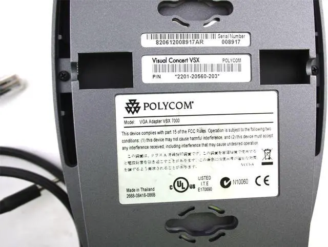 Alt view image 3 of 3 - Polycom Visual Concert VSX 7000 VGA Adapter W/ Cable 2201-20560-203 VSX7000 2668-08416-086B
