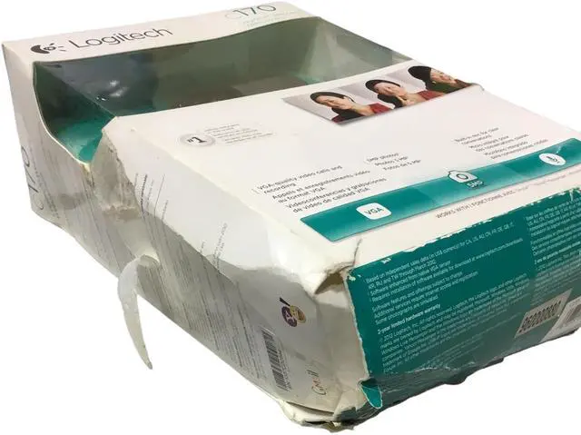 Alt view image 2 of 4 - NEW! Logitech C170 USB WebCam V-U0026 860-000379 "Damage box"