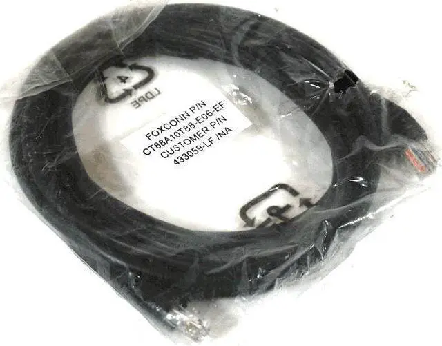 Alt view image 2 of 3 - Foxconn Network Cables 7' Black RJ-45 M - RJ-45 M CT88A10T88-E06-EF