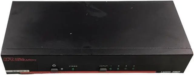 Alt view image 4 of 7 - Hall Research SW-HD-4, 4-Port HDMI Fast Switch with IP/RS-232/IR Control