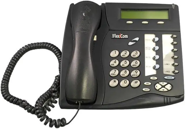 Main image of Tadiran Coral FlexSet 120S Charcoal Grey 10-Button Set Speakerphone FlexiCom