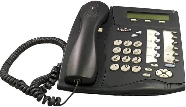 Alt view image 2 of 4 - Tadiran Coral FlexSet 120S Charcoal Grey 10-Button Set Speakerphone FlexiCom