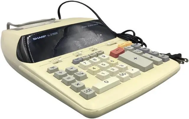 Alt view image 3 of 4 - Sharp 12 Digit Commercial Printing Calculator EL-2192R