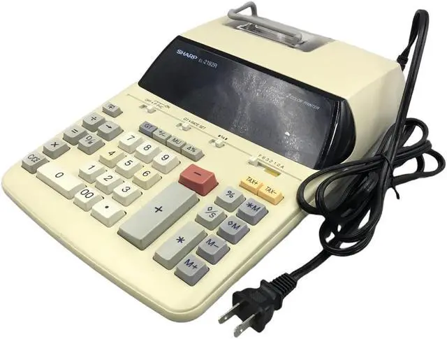 Alt view image 2 of 4 - Sharp 12 Digit Commercial Printing Calculator EL-2192R