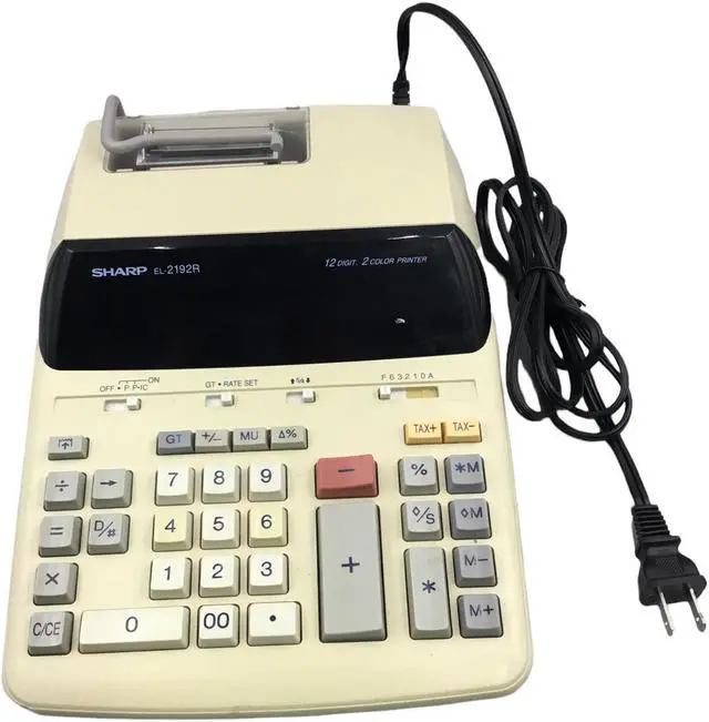 Main image of Sharp 12 Digit Commercial Printing Calculator EL-2192R
