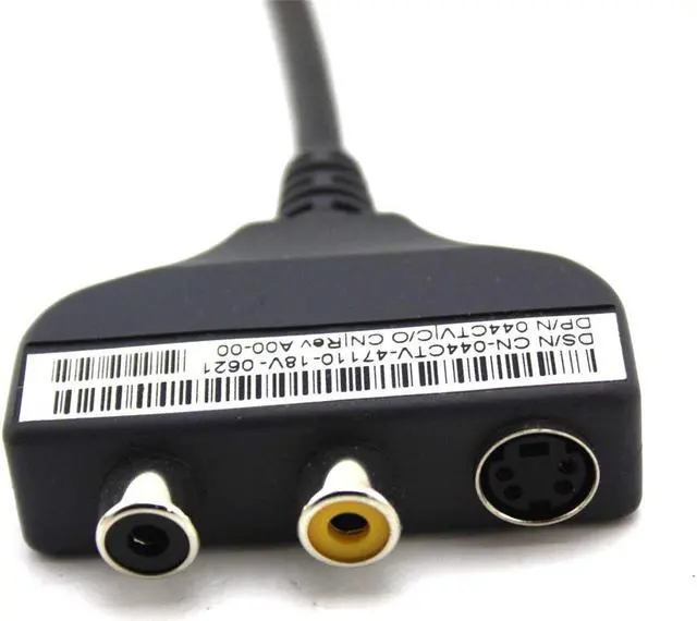 Alt view image 2 of 3 - Dell Inspiron Latitude Laptop Adapter S-Video Composite Out TV-Out Digital Audio Cable 44CTV 044CTV
