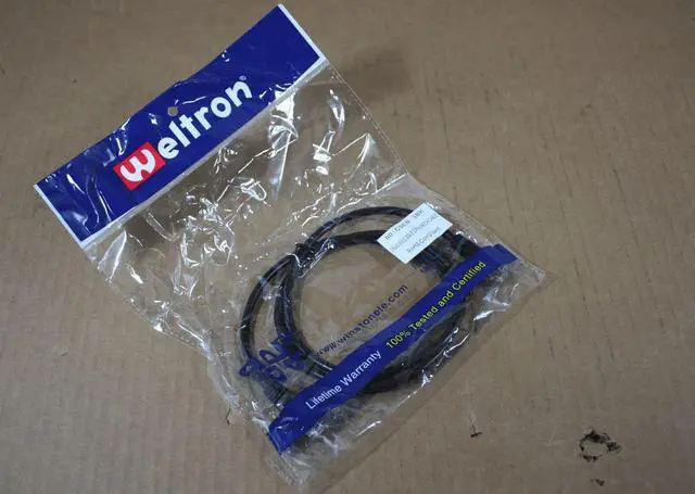 Main image of Weltron Network Cables 3' Black RJ-45 M - RJ-45 M Patch Cable 90-C5EB-3BK