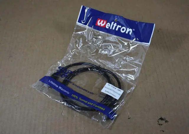 Alt view image 2 of 3 - Weltron Network Cables 3' Black RJ-45 M - RJ-45 M Patch Cable 90-C5EB-3BK